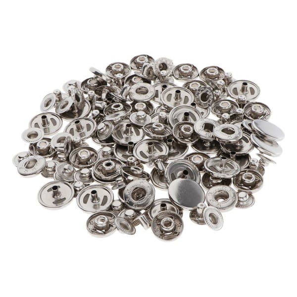 30 Set Syknappar Tryckknappar Osynliga Pressknappar För Jeansjacka 17mm