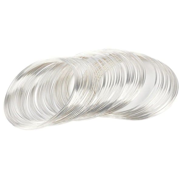 100 st Stål 0,6 mm Tråd Smyckestillverkning DIY Spole Tillbehör Gyllene