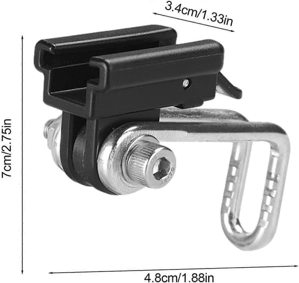 Cykel lygteholder, tyk gummi centergaffel lygteholder - klemmeclips, 2024 Ping