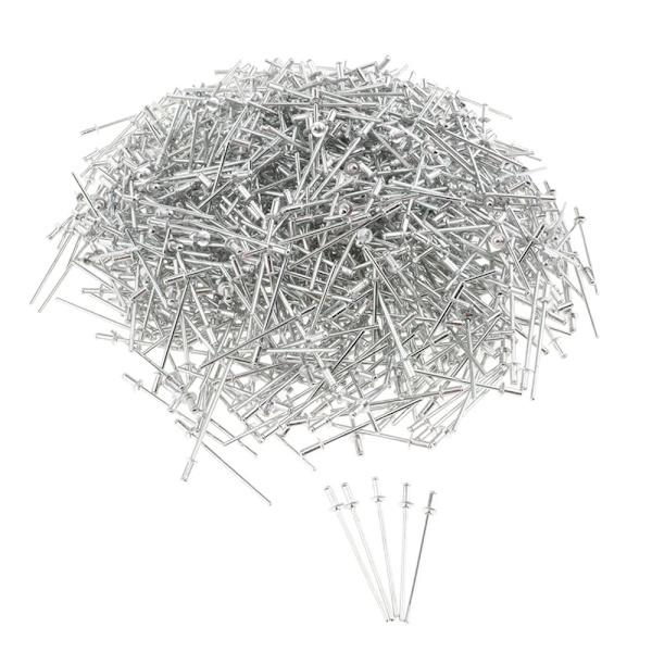 1000-PACK KUPOLHUVUD POP NITAR BLINDNITAR I ROSTFRITT STÅL 2,4 mm 2,4x5 mm