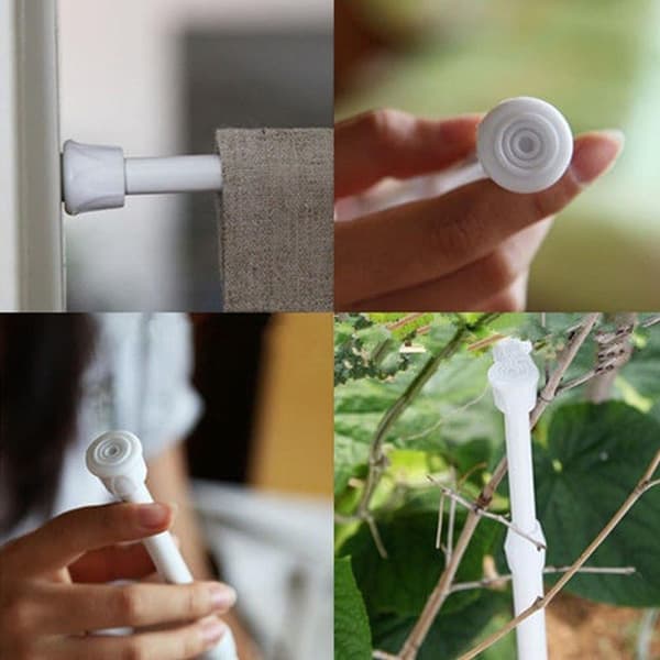 [RM]Extendable curtain rod, easy to install mesh curtain rods