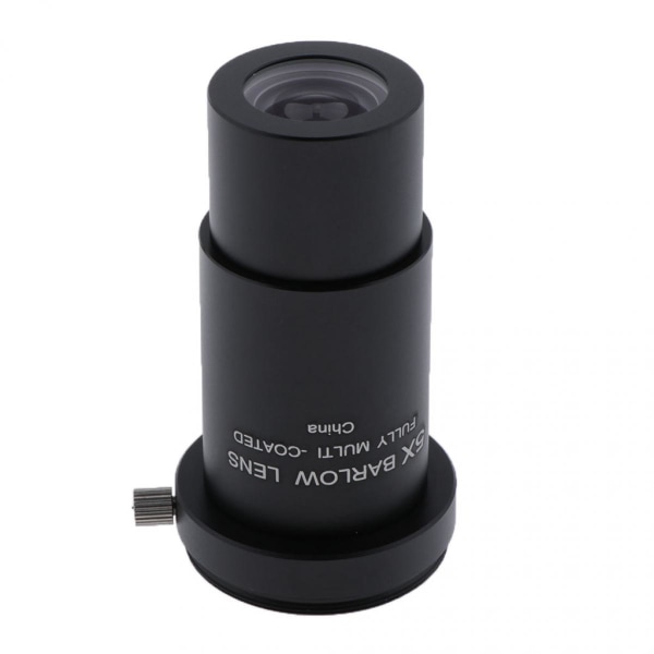 Teleskop Okular Barlow Objektiv 5X & 3X Förstoring 1.25\" Klar Bild Bild T Universal Adapterring