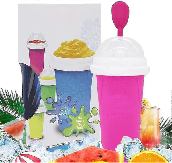 Smoothies Miljøvenlig Dobbeltlags Silikone Ismaskine til Hjemmet