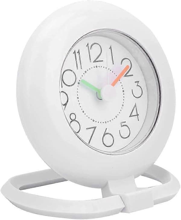 Badrumsklocka - Dusch Timer Alarm Digitala Klockor Hängande Bordsklocka för Badrum Kök (Vit)