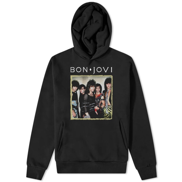 Bon Jovi rockband huvtröja för män black 1 2XL