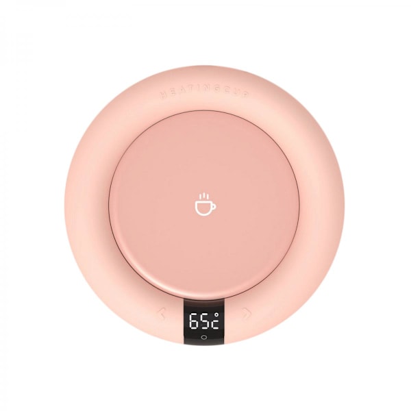 Desktop kaffevärmare med 3 temperaturinställningar Smart koppvärmare rosa rund