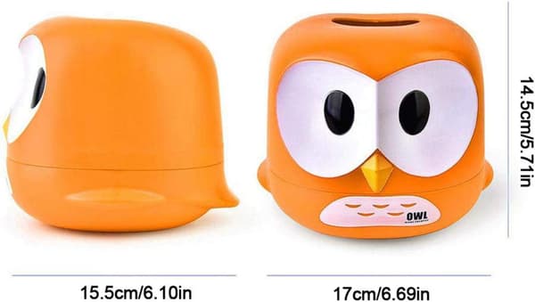 Tissuehållare Hem Tissuebox Barn Tissuebox Uggla Design Silver Tissue Dispenser Tissuebox Orange C