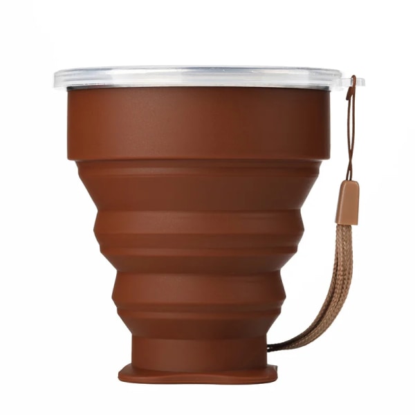 Vikbara Muggar BPA-FRI Vattenmugg Rese Silikon Infällbar Bärbar Utomhus Kaffe Handmugg coffee 200ml