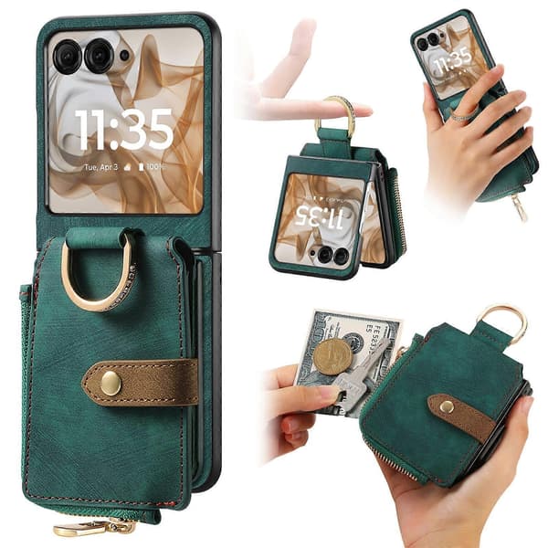 [RM]Telefonetui til Motorola Razr 50 Green