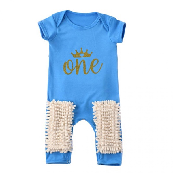 1st Baby Mopp Krypande Romper Jumpsuit Sommar Mjuk Bomull En Del 90cm C
