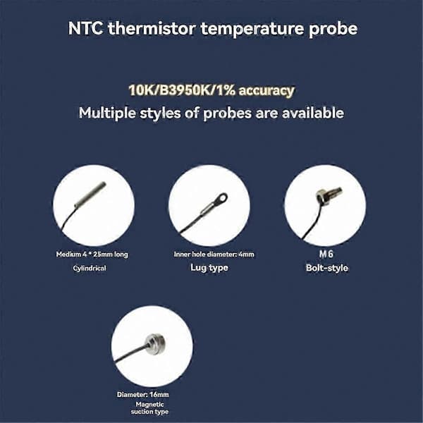 LED Termostatstyring DC8-24V 2-vejs Relæ DIN-skinne Montering