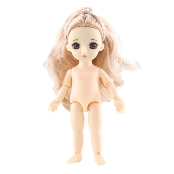 Söta 13 lediga Princess Girl Doll Toys Black Hair Straight- bangs