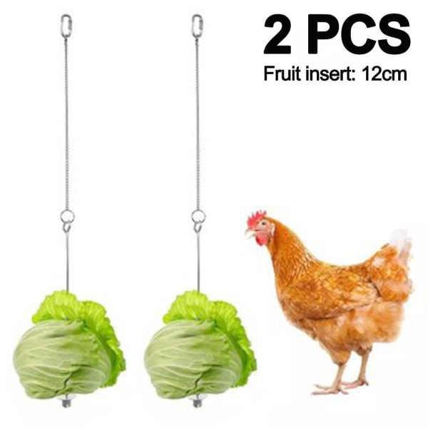 2st Kyckling Grönsaker Grillspett Frukthållare För Höns Husdjur Kyckling