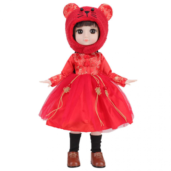 14,2 tums BJD American Doll Dress Up Handgjorda vackra dockor leksak och kanin kostym