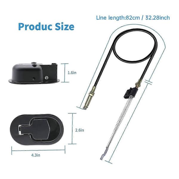 [RM] Universal Replacement Parts for Recliner Handle Lever Cable, Metal Sofa Latch Release Pull Fits Ashley Sofa Chair