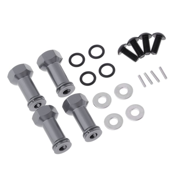 4st 12mm Hjul Hex Nav Förlängningsadapter 25mm För Wltoys A979 A969 Titanium