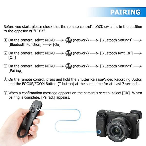 Trådlös Bluetooth fjärrkontroll för Sony-kamera ZV-E1 ZV-E10 ZV-1 FX30 A7R V A7M4 A7IV A7III A7 IV A7 III A6400
