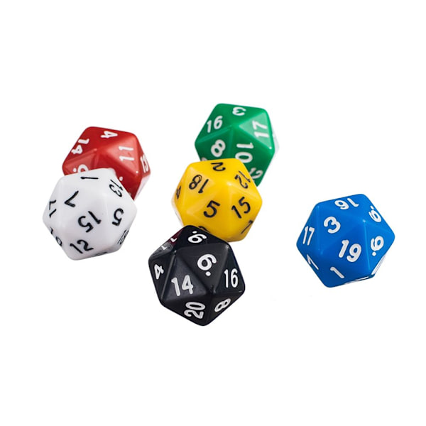 18 st Tjugosidiga Tärningar D20 För MTG DND RPG D&D Party Casino Brädspel
