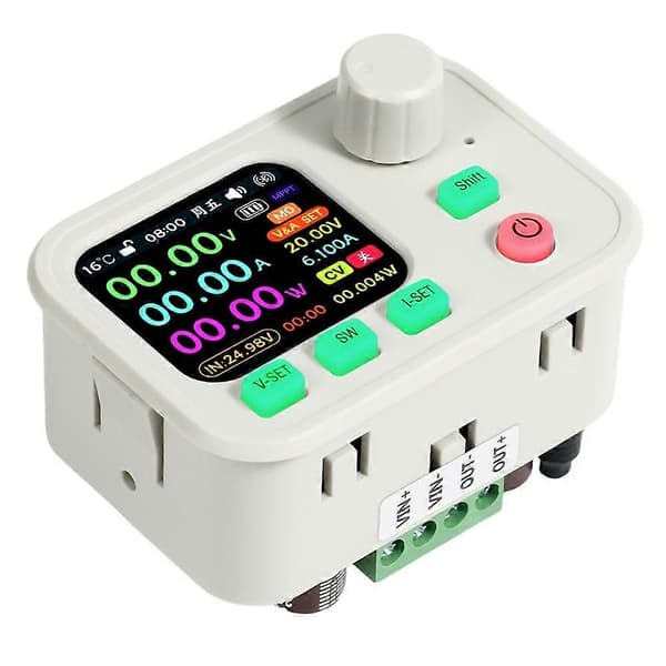 XY6506W DC Step-Down Strømforsyning 65V 6A 390W Digital Step-Down Omformer WiFi Bluetooth MPPT IPS Fargeskjerm