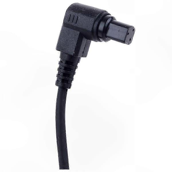2,5 mm fjernudløserkabel til spejlreflekskameraer, herunder 1D, 5D, 6D, 7D, 10D, 20D, 30D, 40D, 50D og flere flashudløserforbindelser Black