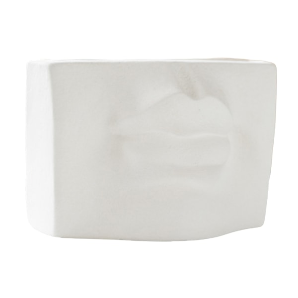 Heminredning Vas Keramisk Blomkruka Torkad Blomma Skulptur 16.4x7.8x10.5cm