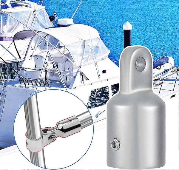 Øjeendestykke Bimini Top Fitting, Kraftige Bimini Top Kapper i Rustfrit Stål 25mm