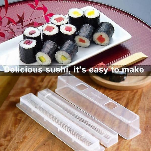 Rektangulär japansk sushitillverkare DIY Onigiri risrulleform köksredskap