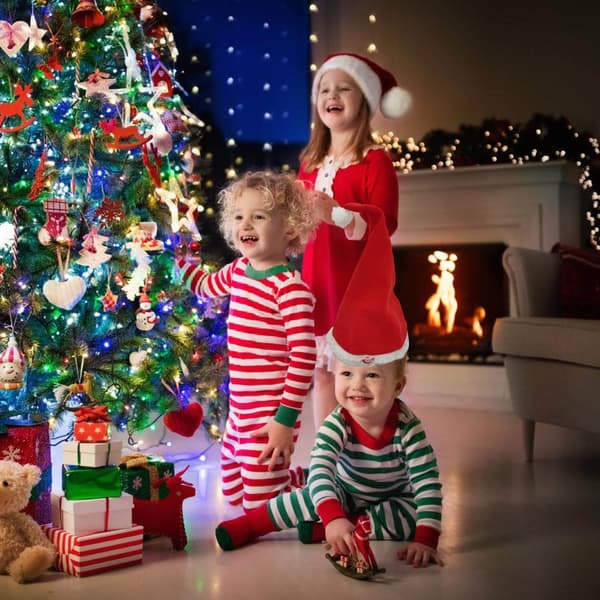 [RM]2-pack Interactive Christmas Hat Automatic Swing Design Built-in Music