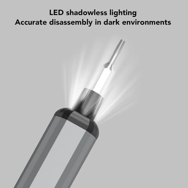 [RM]68-in-1 Mini Precision Electric Screwdriver 200 RPM 68 Drill Bits LED Light Tweezers Precision Screwdriver Set PC Construction