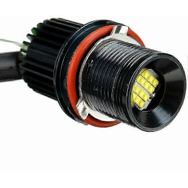 2x hvide 80w led angel eyes halo ring markørpære til bmw e39 e60 e53 [MI]