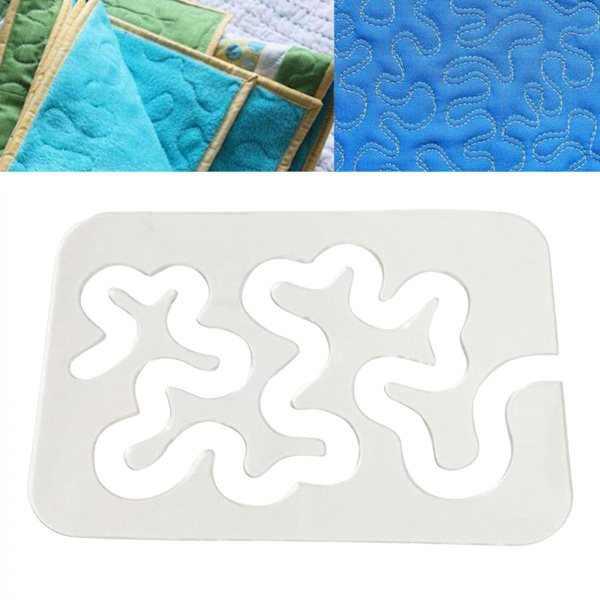 Multifunktionell Klar Quilting Sömnad Linjal Tillbehör Verktyg Mall