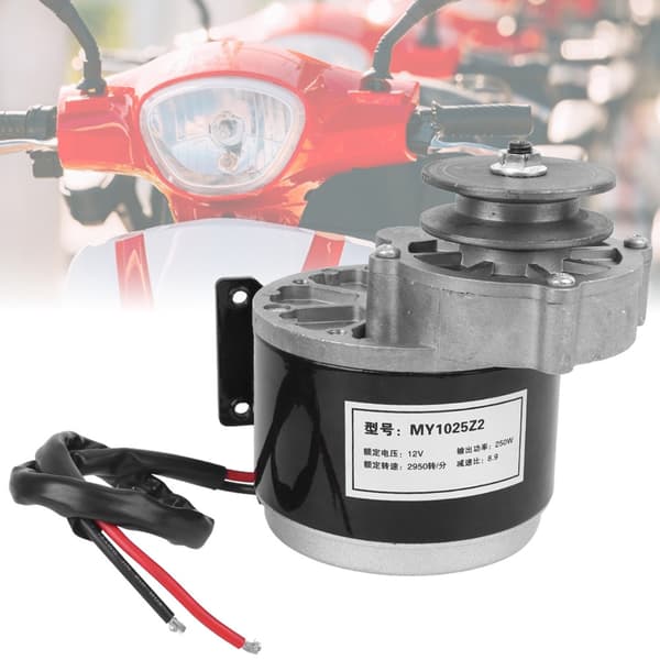 12V 250W Durable Pure Copper Pulley Gear Motor High Performance Accessory