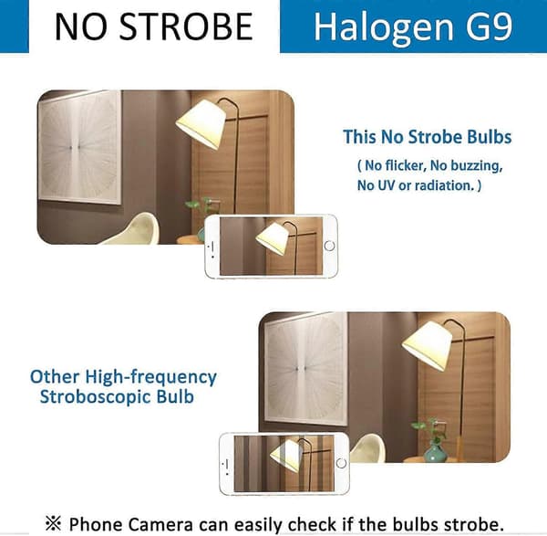 G9 halogenlampa, 40 W, 230 V, 560 lm, varmvit, dimbar, 10-pack