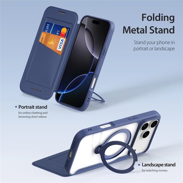 DUX DUCIS iPhone 17 Pro/18 Pro Cover MagSafe Kickstand Skin X Pro 93