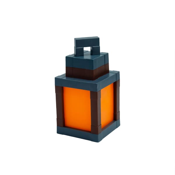 [RM] Minecraft Pixelated Lantern Night Light 16 Colors LED Wall Lamp with Remote Control Rechargeable Night Lamp Mountable Table Lamp_yux