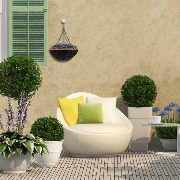 [RM] Blomkruksfoder Kokosfiberkudde för trädgårdsarbete 4st Samling Light Brown 26.00X26.00X15.00CM