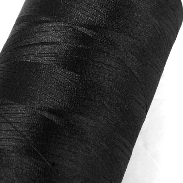 108d/2 Polyester Symaskin Broderitråd Spole Svart