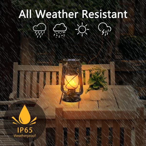 [RM]Solar Powered Garden Lantern, 2 Pack Solar Outdoor Hanging Lamp