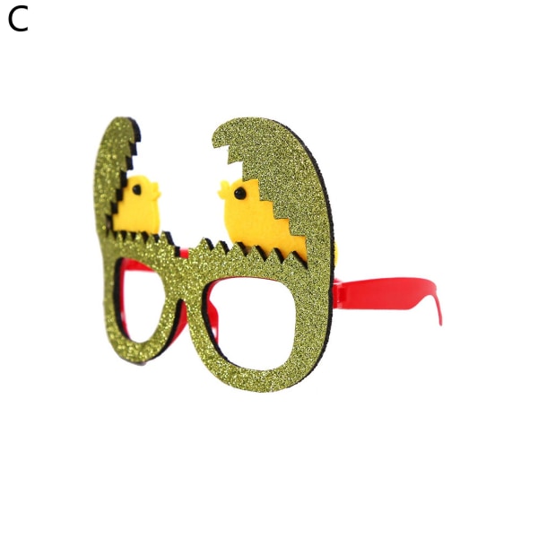 1 par roliga glasögon Utsökt utförande Bred användning Plast Glad påsk Element Kostym Eye Wear Festtillbehör C