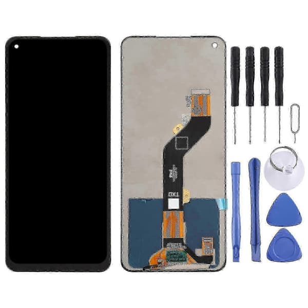 Udskiftning Komplet Samling LCD Skærm Digitizer Touch Panel til Tecno Spark 6 KE7
