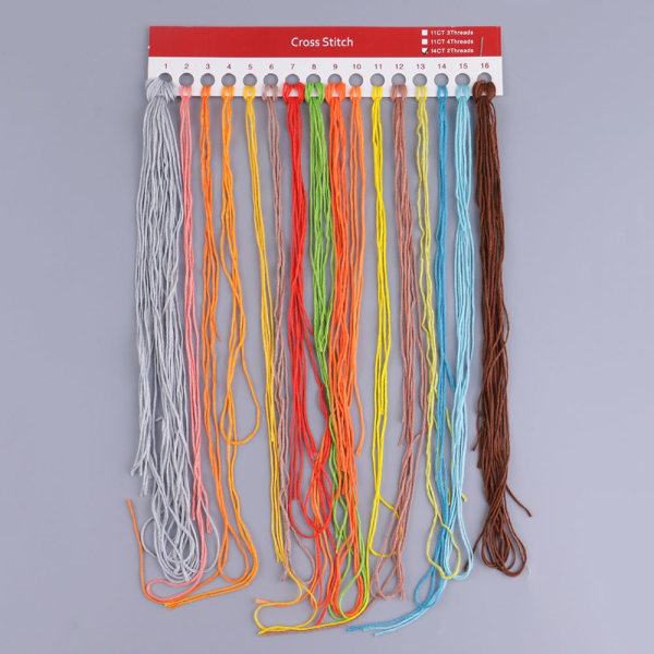 Kärlekens träd stämplad DIY korsstygnssats broderi 14CT 30x32cm