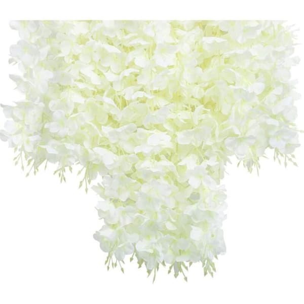 [RM]Artificial Flowers 24 Pcs Silk Wisteria Vines Wedding Party Decorations 110cm Each String YYV