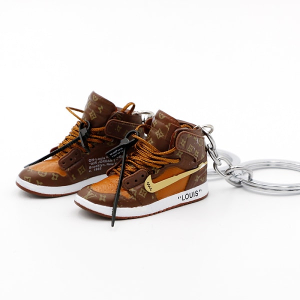 Nyckelring sammärkta hänge mini sneakers AJ biltillbehör style 3