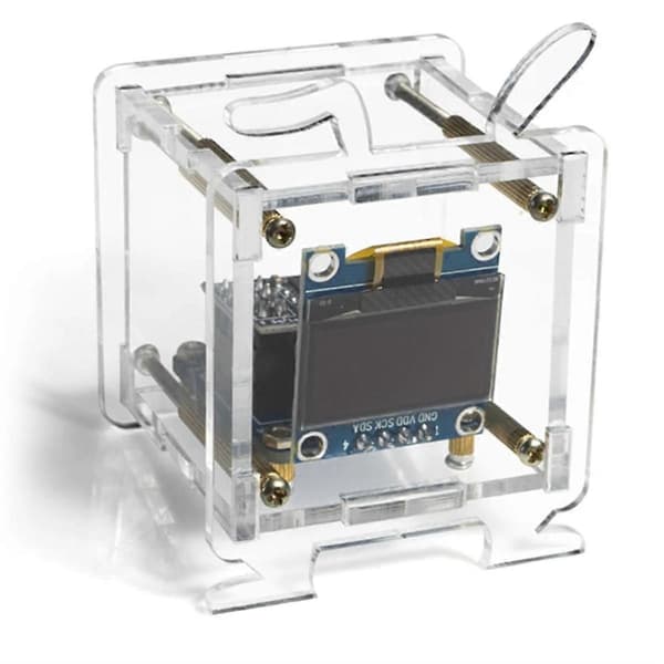 Mini elektroninen kellosarja OLED 2.4G WIFI-ajanilmaisin DC 5V kello
