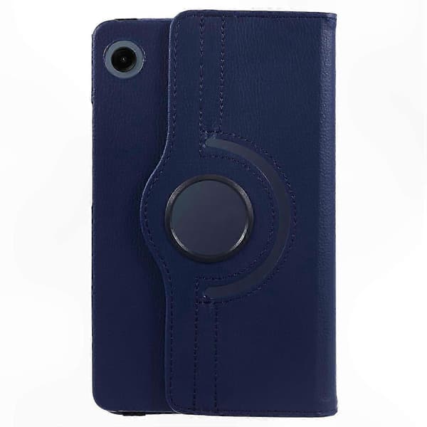 Roterende stativ PU læderetui til 10,4 tommer tabletcover Dark blue Dark Blue
