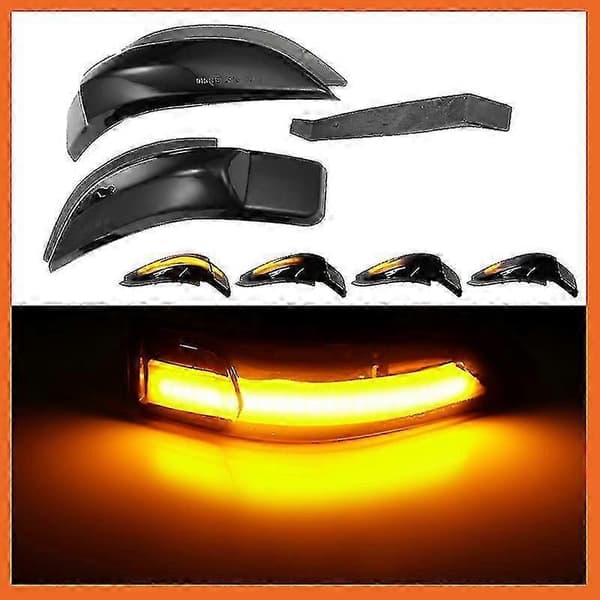Dynamisk LED-blinkers för backspegel Black