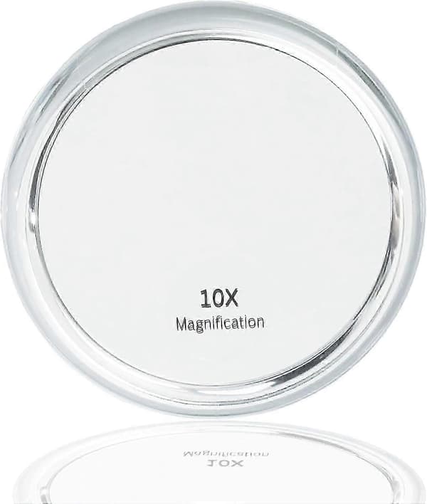 10x Magnifying Mirror with 3 Suction Cups, Makeup Mirror with 10x Magnification