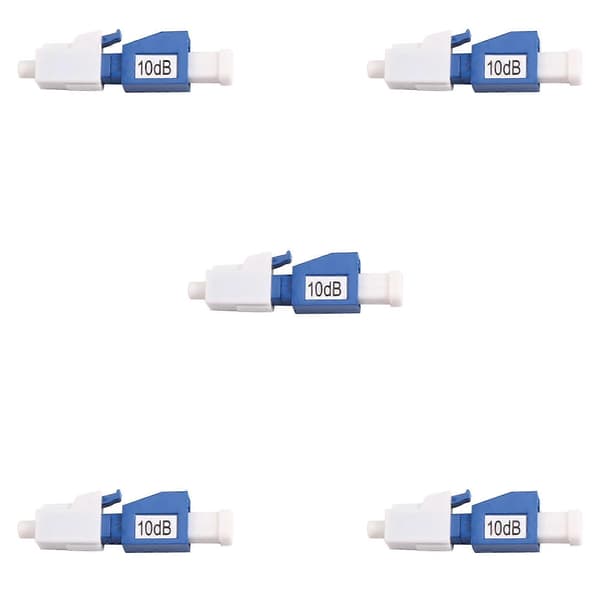 5 kpl LC UPC 10dB kuituoptinen sovitin Simplex SC UPC -liittimelle kuituoptinen vaimennin SC10dB Blue