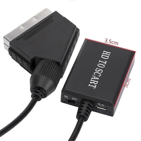 HDMI til SCART-omformer 1080p HD video lydadapter
