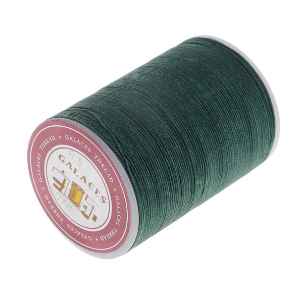 130 Meter Rund Polyester Vaxad Tråd Sömnad Grön Quilting